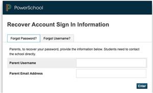 powerschool forgot screen 