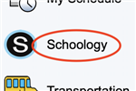 schoology menu link 