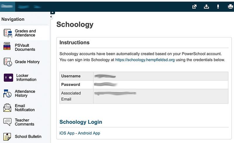 powerschool schoology screenshot 