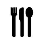 fork, knife and spoon graphic 